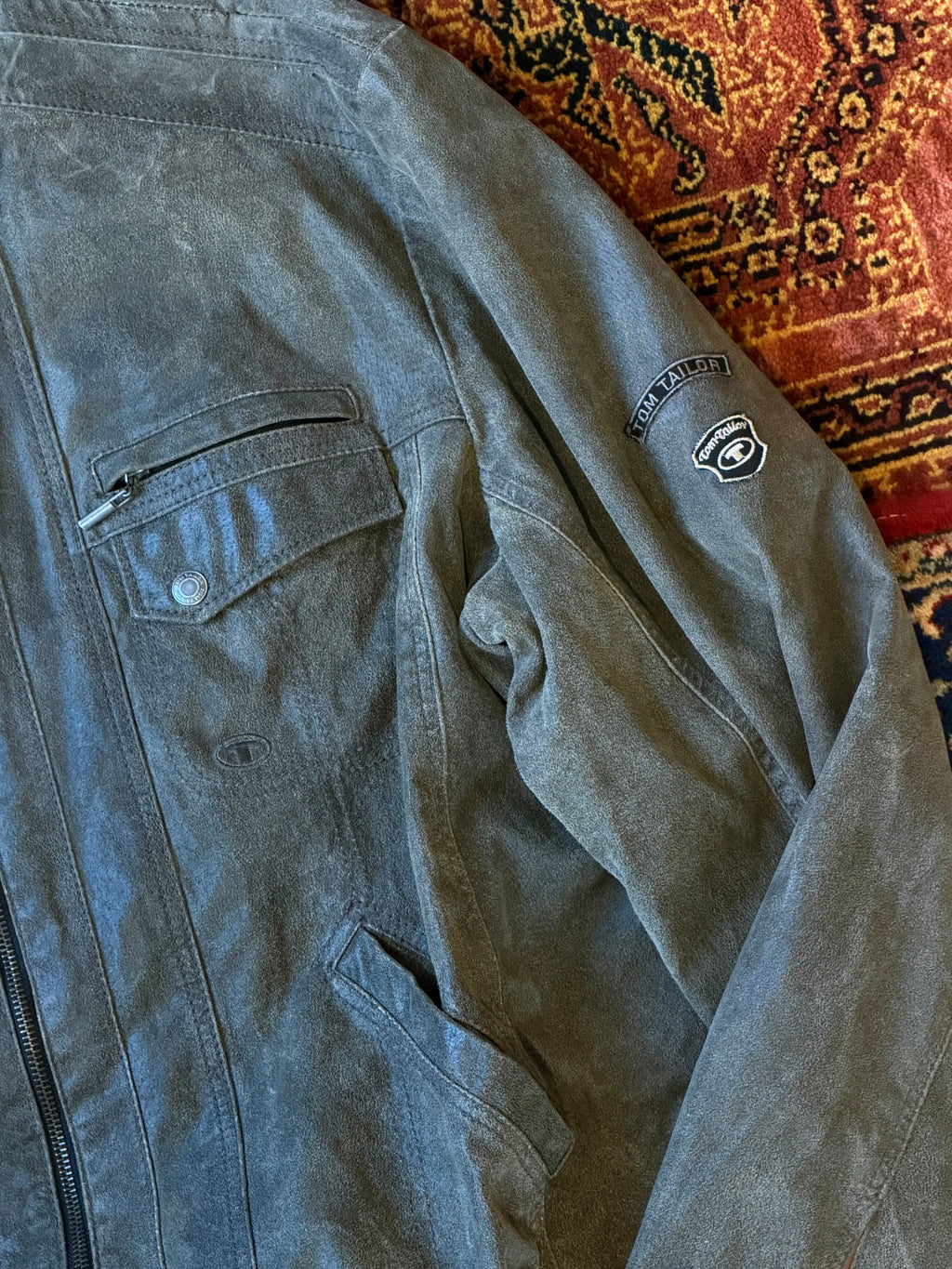 Tom Tailor "Dockyard" Semsket Skinnjakke