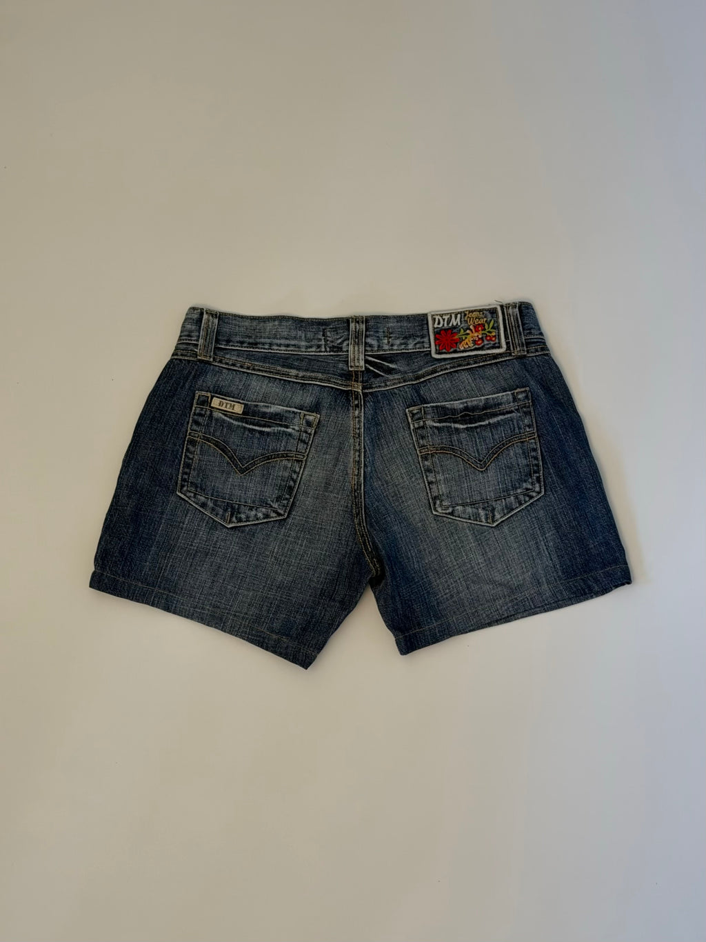 Low rise DTM denim shorts