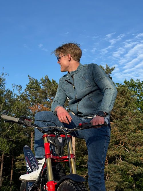 Biker-denimjakke