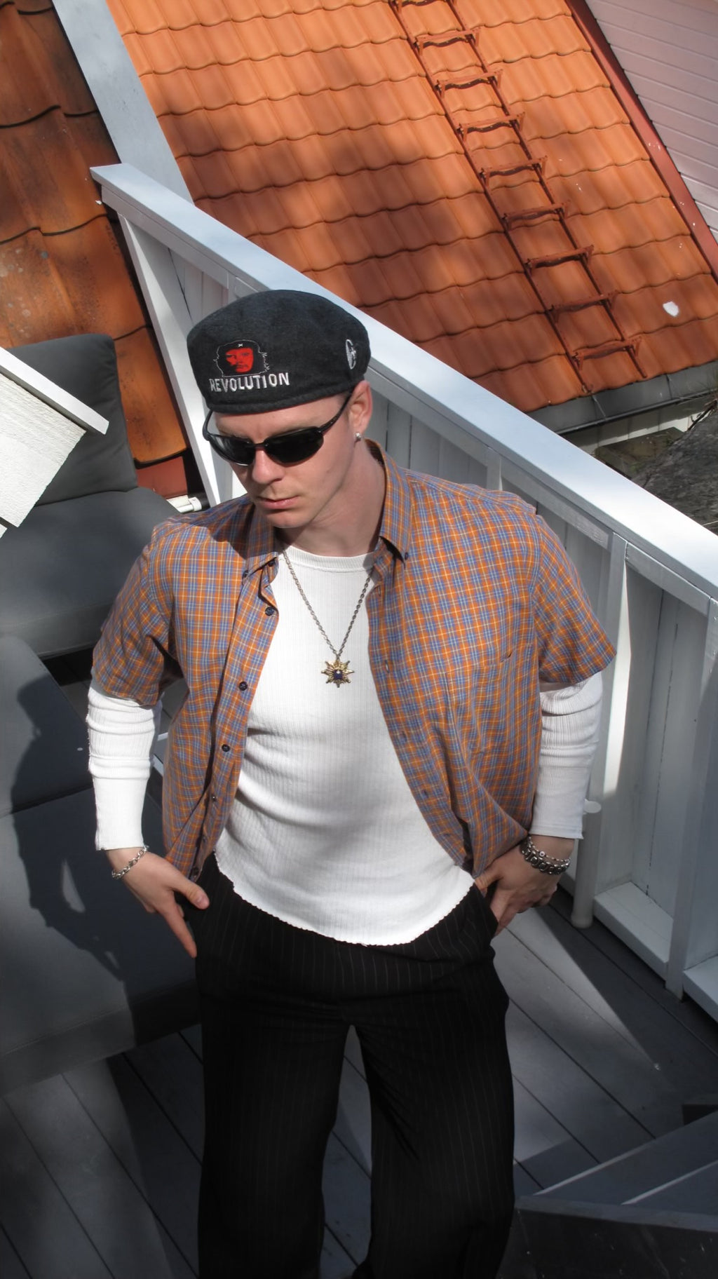 Kortermet rutete skjorte