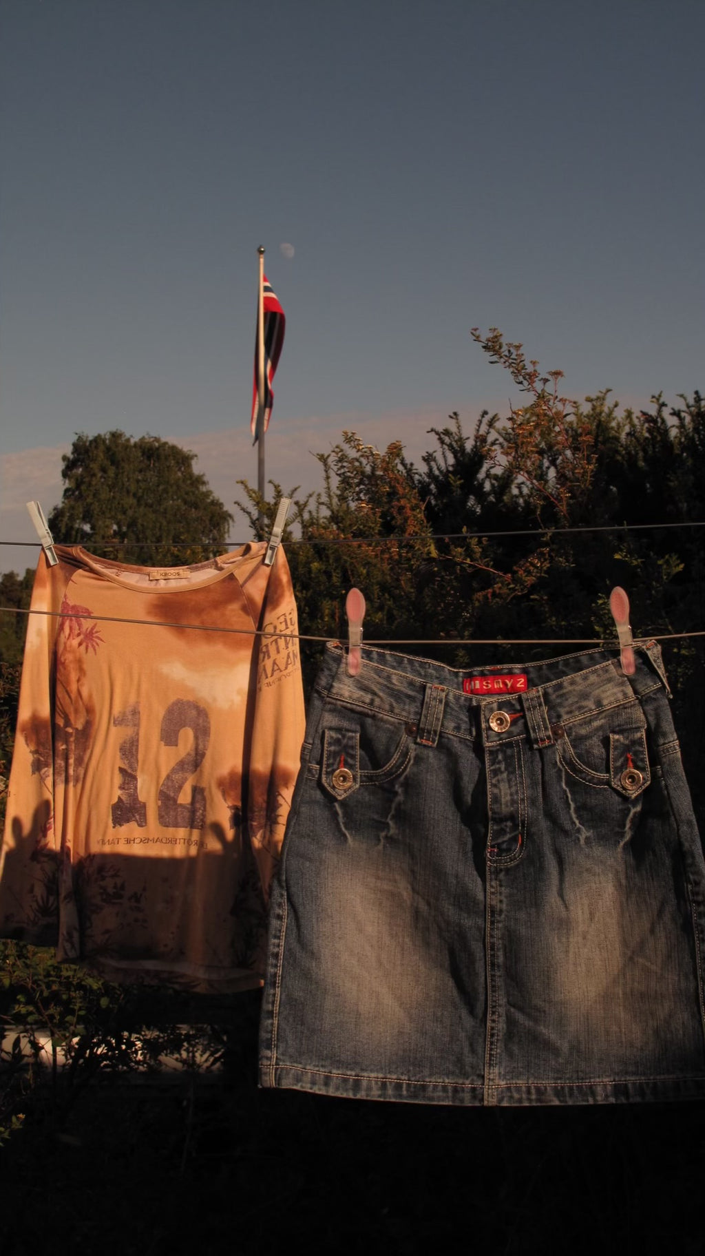 Denim skjørt
