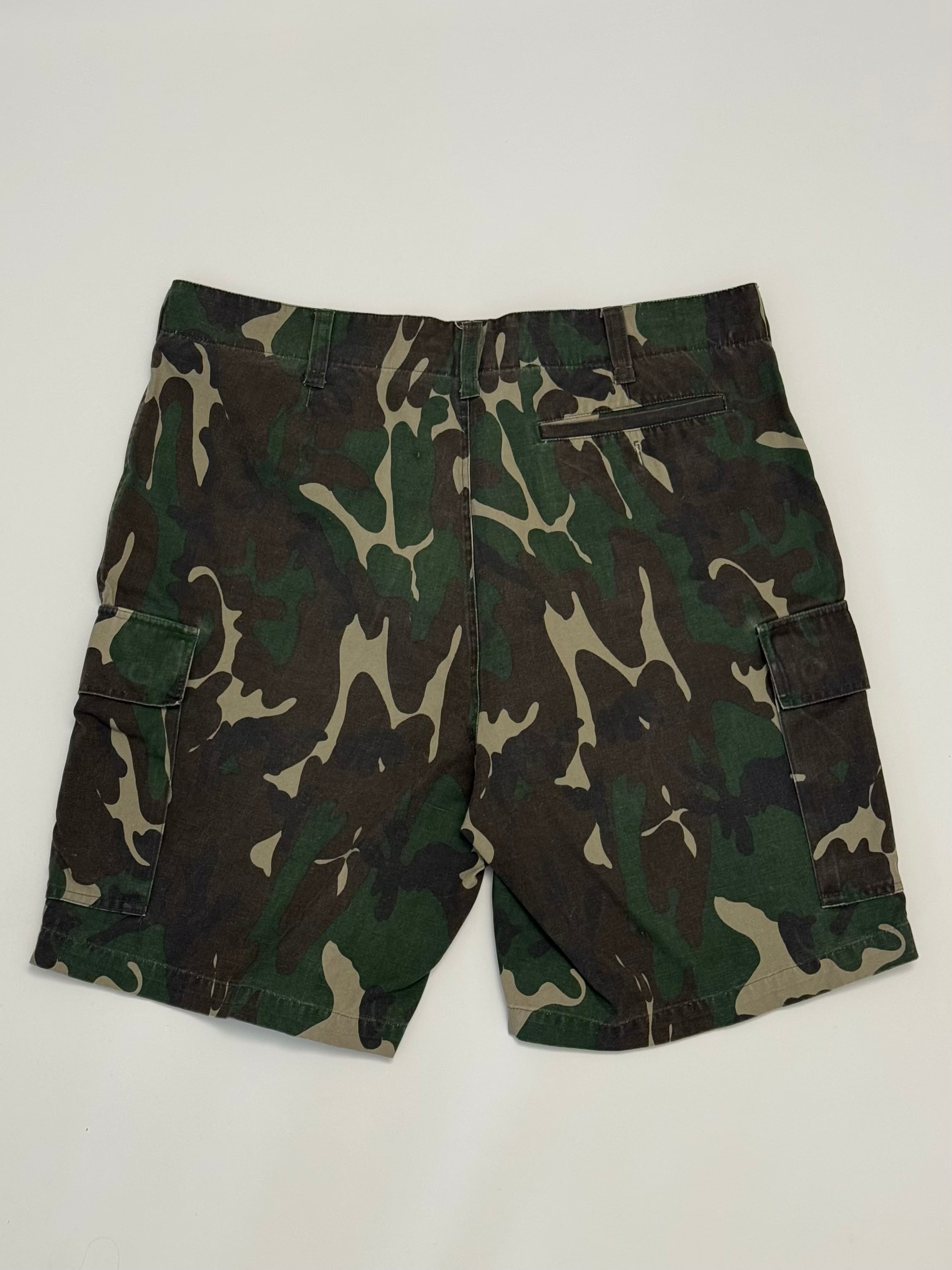 Camo cargo shorts