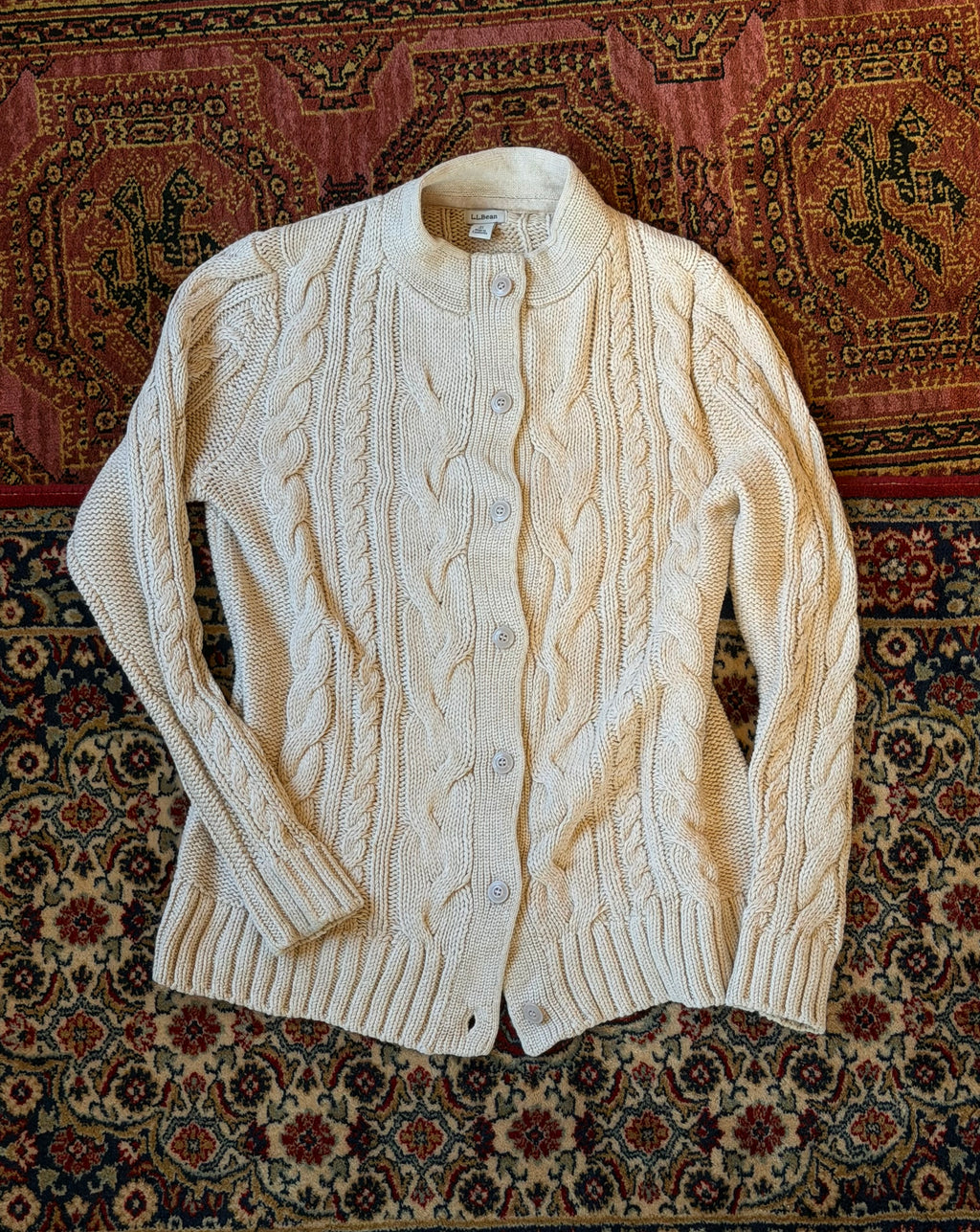 L.L Bean kabelstrikket cardigan