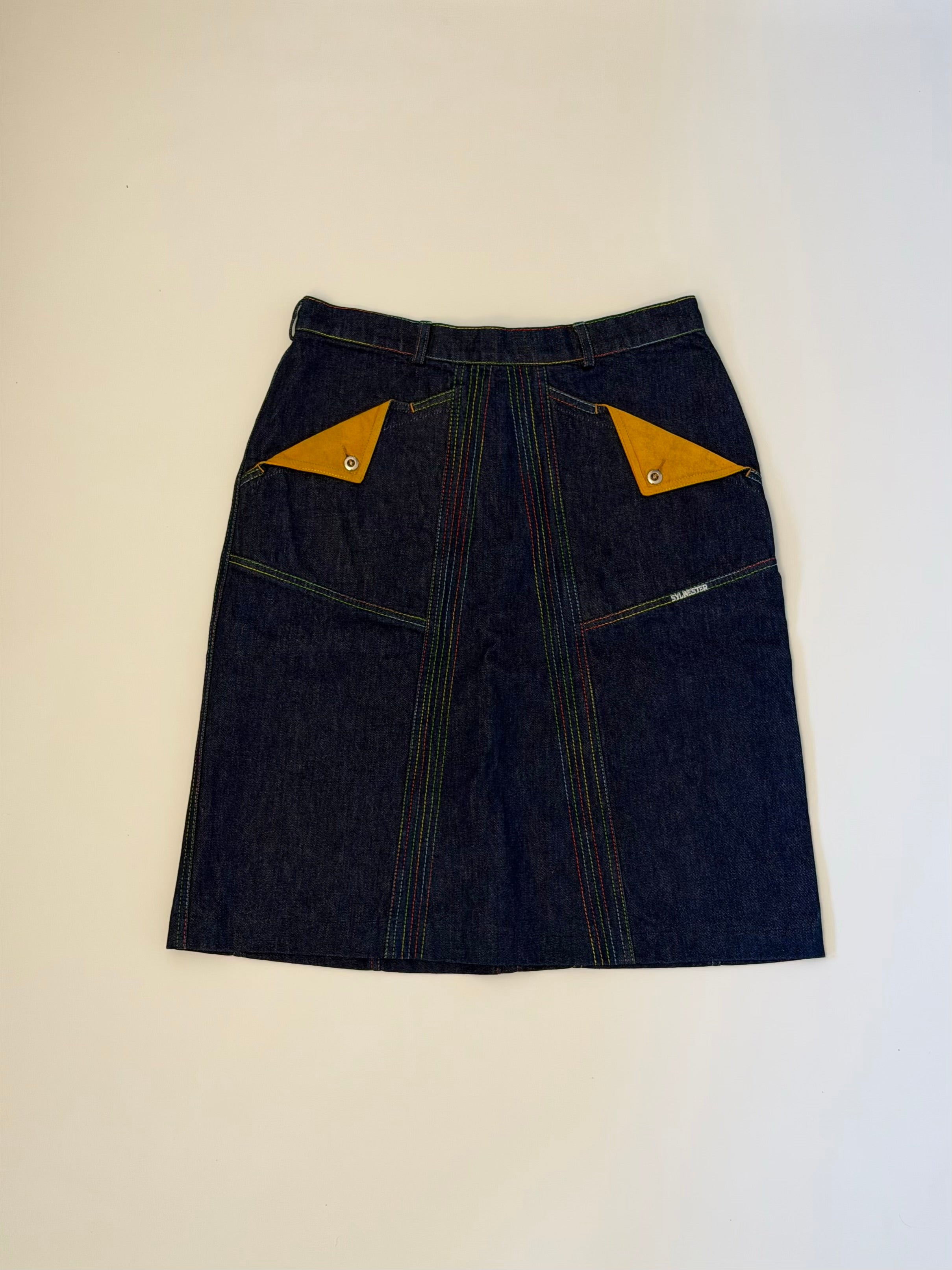 Denim midiskjørt